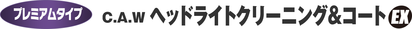 ヘッドライトクリーニング&コートEX